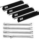 GR2215120-OG-00 Grill Replacement Parts for Outdoor Gourmet 4 Burner GR2215101-OG-00, FSOGBG1106 Gas Grill, 15" Heat Plates & Grill Burner for Dyna-Glo DGF493BNP, DGB494SPB, DGF510SBP and More Models