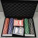 Boyzhood Poker Chips,200Pcs Poker Set with Aluminum Travel Case,11.5 Gram Poker Chips Set for Texas Holdem Blackjack Gambling