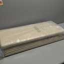 PURE ERA Bullnose Carpet Stair Treads Set Tape Free Non-Slip Indoor Stair Protectors Pet Friendly Rugs Covers Soft Skid Resistant Washable Reusable 9.5" x 30" (14 Pieces, Light Beige)