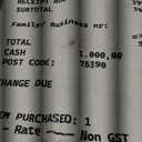 Receipt cover long white rug