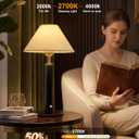 FRIDEKO Cordless Rechargeable Table Lamp Set of 2, Small Touch Bedside Lamps, 4000mAh Battery Operated Wireless Lamps, 2700K Dimmable Lamp for Bedroom Small Spaces Kitchen Restaurant Relaxed, 15.7"