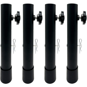 Table Leg Extenders for Folding Tables, Folding Table Leg Extensions for Straight and Bent Legs, Heavy Duty Steel Adjustable Folding Table Leg Risers, Raise Table Height