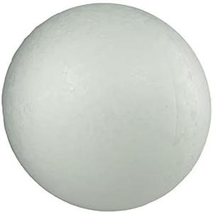 10" Inch Smooth Foam Balls for Crafts and School Projects, White Color