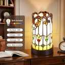 Tiffany Style Table Lamp, Small Stained Glass Table Lamp Baroque
