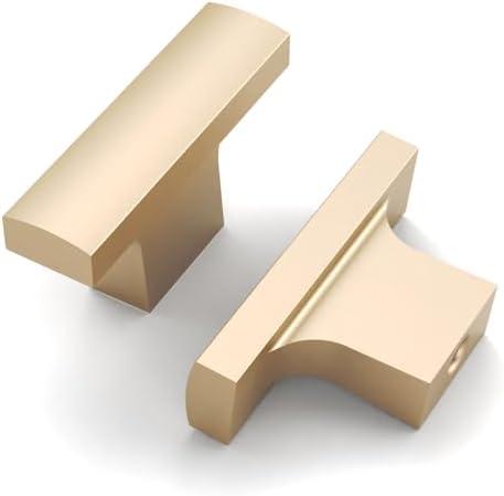 Asidrama 10 Pack Champagne Gold Kitchen Cabinet Knobs Dresser Knob Drawer Knobs Cabinet Hardware Zinc Knob for Dresser Drawers