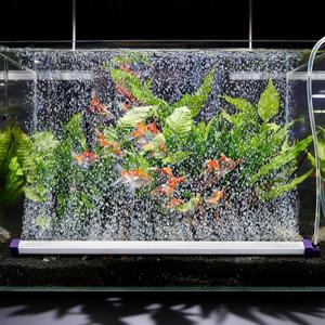 Fish Tank Bubbler Decorations Aquarium Bubble Wall Quiet Oxygen Diffuser Adjustable air Bubble Volume Air Stones Aquariums Kit for Freshwater & Saltwater Bubbler Decorations(15.8inch)