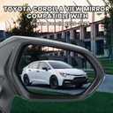 Right Passenger Side Mirror Compatible with Toyota Corolla 2020 2021 2022 2023 2024 Power Glass Manual Folding Turn Signal Indicator Blind Spot Detection Heated 7 Pins Black