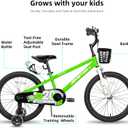 JOYSTAR Pluto 12 14 16 18 20 Inch Kids Bike with Light Up Training Wheels, Kids' Bicycle for Boys Girls Age 3-12 Years, Children Bikes, Multiple Colors