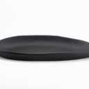 BANOMII Leaf Decorative Bowl for for Home Decor, 17.5'' Long Resin Bowl for Key Purse Candle, Decorative Tray for Kitchen Counter Entryway Console Dining Coffee Table Centerpiece, Black, Large