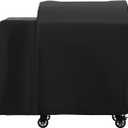 Grill Cover for Deck Boss 590 & RT-590 Wood Pellet Grill, Heavy Duty Waterproof UV Resistant Offset Smoker Cover for Rec Tec RT-590 Grill, Outdoor BBQ Cover (45"W x 22"D x 41"H)