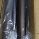Brown Shower Curtain Rod Adjustable 43-66 inch, 1"Diameter Spring Tension Curtain Rod No Drill, Anti-Rust Non-Slip Shower Rod for Bathroom Tension Rod