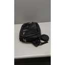 Diaper Bag Backpack  Multifunctional Travel Diaper Back Packs,Maternity Baby Changing Bags, Compact 18L Capacity, PU Leather, Waterproof, Unisex, Stylish Nappy Bag, Diaper Changing Pad (Trendy Black)