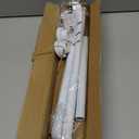 Tension Curtain Rod 30 To 49 Inch White Tension Rods Adjustable Spring Loaded Curtain Rods 7/8" No Drilling Tension Rods For Windows Bedroom Closet Doorway Door