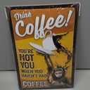 Vintage Tin Sign - Bakery Poster, Bake Shop Sign, Kitchen Retro Signs, Baking gift tins, tin sign for kitchen, decorative baking Decor, Metal Signs Vintage Kitchen, Retro Vintage Tin, 12x8"