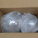 17 Pcs Disco Ball Decor: Mini Large Assorted Size Hanging Mirror Disco Balls - Silver Christmas Ornaments for New Year Decor Xmas Tree Weddings Party Favors Birthday (8, 6, 1.2 Inch)