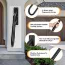 Heavy Duty Black Hand Railings for Stairs Outdoor (1-3 Steps) - U Shaped Matte Safety Grab Bars for Elderly, Wall Mounted Handrails for Indoor Concrete Steps for Garage, Porch, Basement