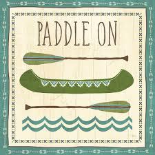 12x12 LAKE RETREAT CANVAS,"PADDLE ON"