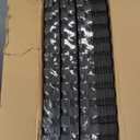 SUPERJARE 0.4'' Thick 24 Pcs 96 Sq Ft Rubber Top Exercise Equipment Mats, High Density EVA Foam Mats with Rubber Top, Interlocking Gym Flooring for Home Gym, Protective Workout Mat, Black/Grey