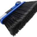 Camco Adjustable Broom and Dustpan - Portable & Compact Full Size Broom - Adjusts from 24-52 Inches, Ideal for RV, Marine, and Home Use (43623-A)