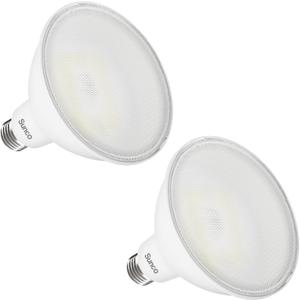 Sunco PAR38 LED Flood Light Outdoor Bulb, Exterior Waterproof Spotlight Lighting, 2800 LM, 20W (250W Equivalent), 3000K Warm White, Dimmable, E26 Medium Base UL 2 Pack