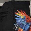 Splash Art Scarlet Macaw Parrot Lover Colorful T-Shirt, 2XL