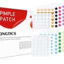 ANGTICS Pimple Patches for Face, 460 Counts Acne Patches, Hydrocolloid Zit Patches with Tea Tree Oil and Salicylic Acid, 4Sizes Cute Star Heart Shaped 11Colors8/10/12/14mm (Starry Bloom Clear)