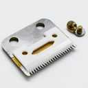 Professional 2-Hole Stagger Tooth Replacement Blades Set #2161, Compatible with Wahl 5 Star Series Cordless Magic Clip Hair Clipper (Gold)