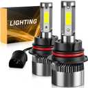 / High/Low Beam 6500K Cool White, 60000LM 900% Brighter, Backup Plug & Play IP68 Waterproof Replacement with 2pcs 194 168 T10 2825 Bulb for Interior Off-Road Lights