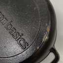 Amazon Basics Pre-Seasoned Cast Iron Mini Dutch Oven Pot with Lid and Dual Handles, Oven Safe, 2-Quart, Round, Black