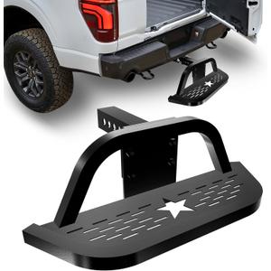 Hitch Step for 2" Hitch Receiver, 8 inch Drop Tow Hitch Step