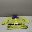 PAINEOMN The Seven Dwarfs Shirt Costume Sneezy Doc Bashful Grumpy Happy Dopey Sleepy T-shirt with Hat Belt Halloween Cosplay XS