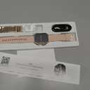 Smart Watch for Women Men Fitness: Smart Watch for iPhone&Android Bluetooth Call with SpO2 Sleep Heart Rate Monitor,IP68,Fitness Tracker with 120+Sport,Reloj Inteligente 30 Day+Battery Life, 2 Bands (Gold-Pink)