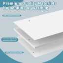 4 Pack Foam Board 24"x36", 3/16 Inch Thickness White Poster Board, Double-Sided Acid-Free Foam Core Board, Large Lightweight Polystyrene Mat Board for Painting, Display, Craft & School Projects