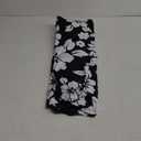 Bulopur White Hibiscus Print Automotive Seat Cover, 2Pcs Black Floral Car Accessories with Front Drive Seat Cover Protect Accessories for Women Men