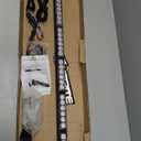 Xprite 27" White Amber LED Emergency Traffic Advisor Strobe Warning Light Bar w/21 Flashing Patterns Cigarette Lighter, for Vehicles Trucks SUV ATV Suction Cup Mounting Global Recycled Standard