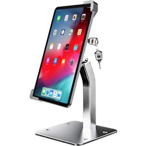 Anti Theft Tablet Kiosk Stand for 9"-14" Tablet, Security iPad Desk Floor Stand, Heavy Duty Tablets POS Display Mount with Lock and Key, Compatible iPad Pro 13/Air, Surface Pro/Go, Galaxy Tabs
