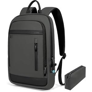 Business Backpack for Men Lightweight Commute Laptop Backpack Anti-Theft Water Resistant Backpack for 17.3 Inch Computer for Daily Office Work with Small Bag (Green)