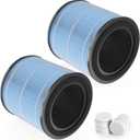 2-Pack AP0601 Replacement Filter Compatible with AIRTOK AP0601 Purifier, Part # AP0601-RF, with Aromatherapy Tablets