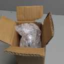 10Oz Blue Glass Soap Dispenser with Silver Pump,Lead-Free Thick-Cut Glass,Countertop Soap Dispensers for Bathroom & Kitchen,Square