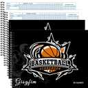 Basketball Scorebook Stats Tracking Book 35 Games Unisex Coach Referee Scorebooks League Sport Game Side by Side Score Books