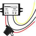 DC 24V 36V 48V 60V 72V Step Down to 12V 5A 60W Converter Regulator Reducer Power Supply Module Buck Transformer, Waterproof DC 24V to 12V Converter with Fuse for Golf Cart