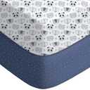 Yoofoss Pack and Play Sheets Fitted, Mini Crib Sheets 2-Pack for Pack N Play Mattress, Stretchy Playard Sheet, Soft and Breathable (Panda)