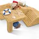 Gerrii Hermit Crab Hideout Cave Natural Resin Hermit Tank Accessory Climbing Toy and Hideaway Tunnel Hideout Durable Crab Natural Habitat Reptile Lizard Bearded Dragon Gecko Tank Decor