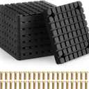 Nuanchu 8 Pcs 4-3/4" x 4-3/4" x 0.47" Square Rubber Auto Lift Arm Spacer Pad Anti-Slip Jack Stand Pad for 2-Post Car Lift with 32 Screws for Automobile Lifts, Jacks, & Racks