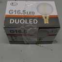 G16.5 Light Bulb,6W E12 LED Bulb dimmable Equivalent E12 Candelabra Bulb 60 Watt,Soft White 3000K,600lm,CRI90+,AC120V,Edison Style,Frosted Glass,Pack of 6