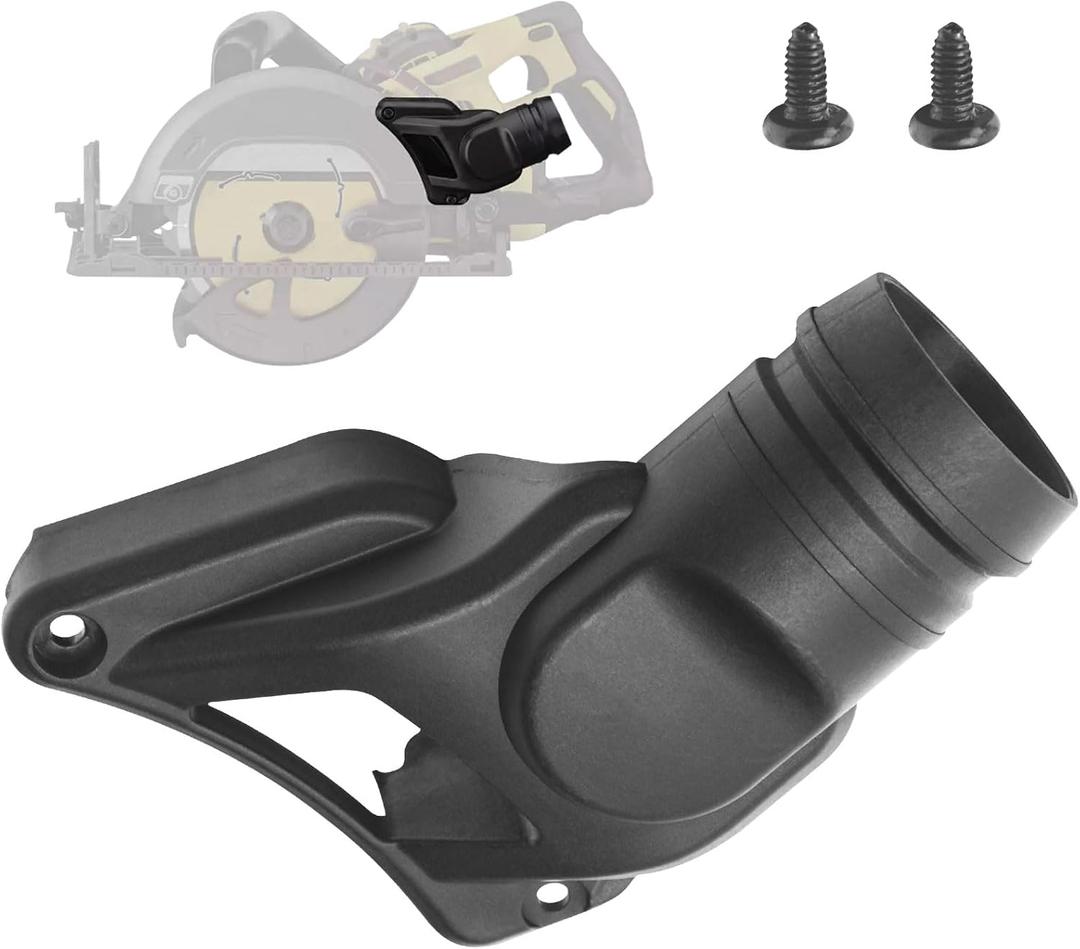DCS577DC N555341 Dust Collection Adaptor Compatible with Dewalt DCS577 7-1/4" Worm Drive style saw - Fits 1-1/2" Diameter Hoses