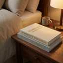 Aesthetic Decorative Books Set of 2  Linen Faux Book Storage Boxes for Coffee Table Decor, Bookshelf & Living Room  Decorative Fake Books for Home, Office & Photo Keepsake Storage