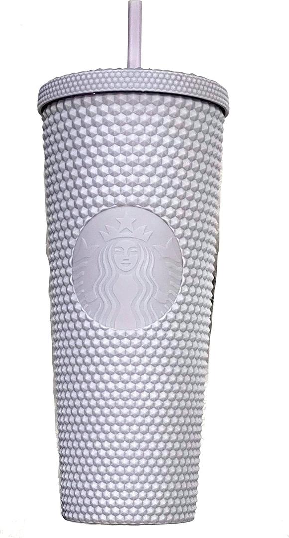 Starbucks 2021 Holiday Bling Studded Cold Cup Tumbler 24oz (Lavender Purple)