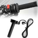 Throttle Grips Handlebar for Sur Ron, PSLER 22mm 7/8" Throttle Handle with Rolling Bearing Electric Throttle Handle Accelerator for Sur-Ron Light Bee X/S Segway X160 X260 Handle Grips (Black)
