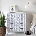 4 x Floralplus Peel and Stick Wallpaper Boho Removable Casual Stripes Modern Wallpaper Renter Friendly Contact Paper for Home Decor Countertops Cabinet 17.7 in x 118 in